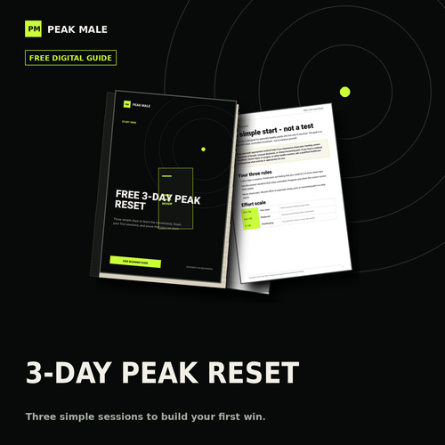 Peak Male Free 3-Day Peak Reset digital guide mockup